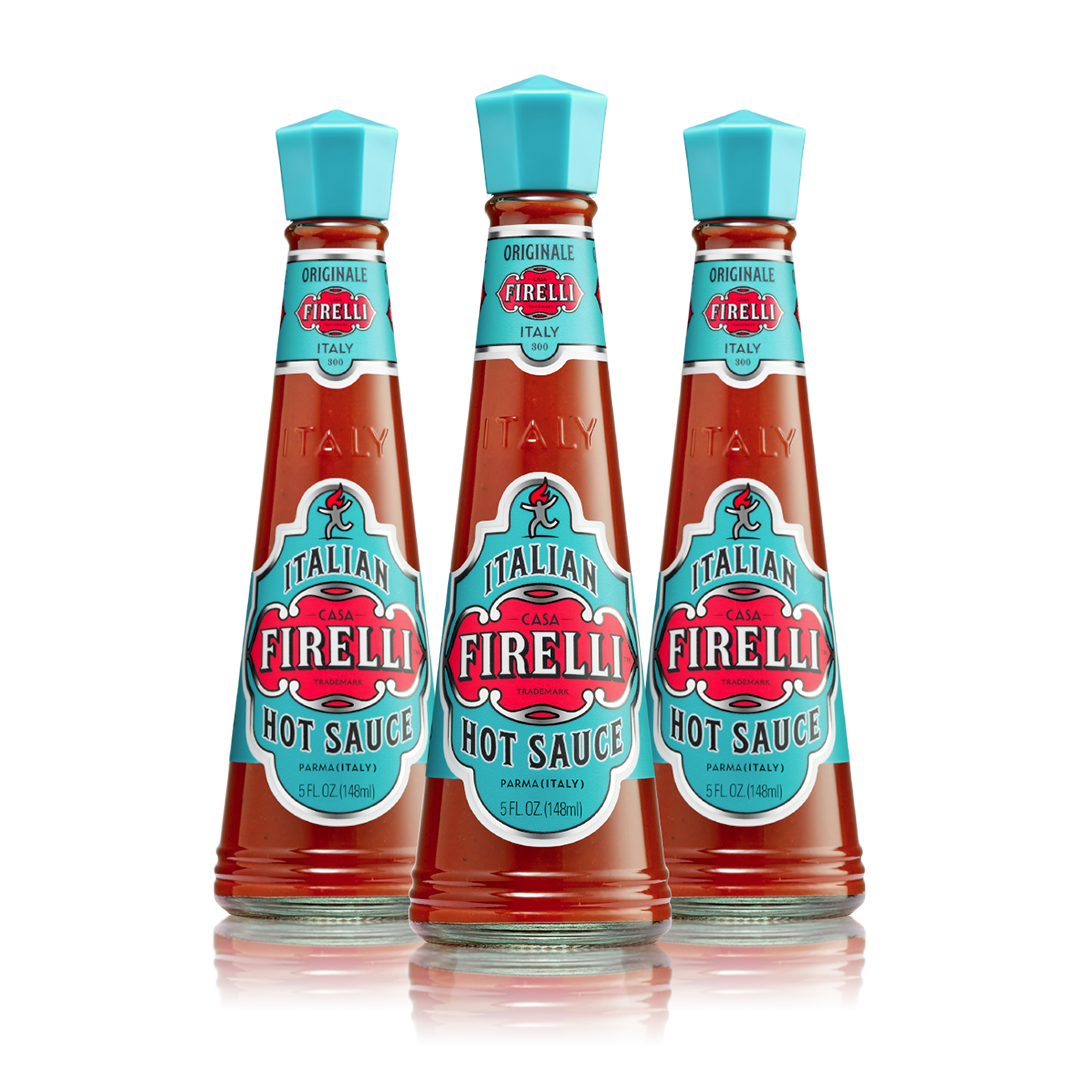 3 X FIRELLI HOT SAUCE - Free Delivery